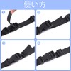 FINGOOO Cargo Strap, 5-Pack, Luggage Fastening Belt, Load-Tightening Band, Tie-Down