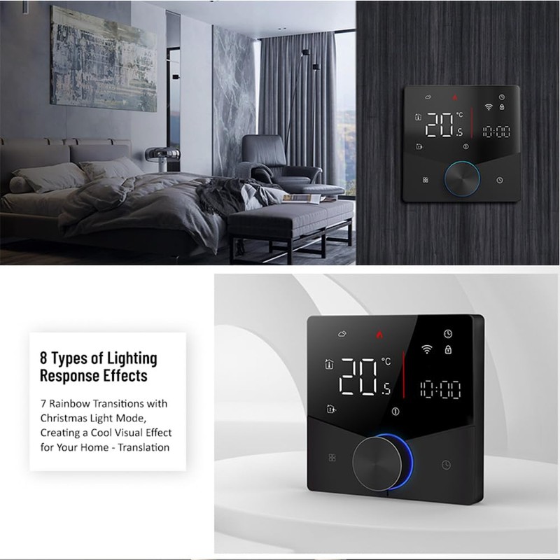 Smart Tuya WiFi Thermostat Voice Control Digital Weekly Programmable Temperature