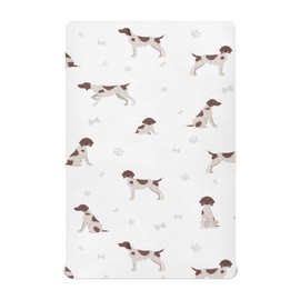 Crib Sheets for Boys Girl German Shorthaired Pointer Breathable Mini Crib Mattress Sheets Fitted,Toddler Baby Sheets for Crib Mattress Soft & Breathable 39 * 27 * 5In