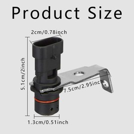 Crankshaft Position Sensor, Crank Sensor Suitable for Chevy Silverado Suburban C1500 K1500 K2500 K3500 G30 P30 GMC Pickup Cadilla, Repaces OEM # 12596851 10456042 10456256, 5S1695