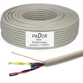 Jysty Telephone Cable Installation Cable Telephone Line (2 x 2 x 0.6, 100 m)