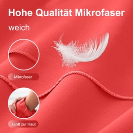 4Monster microfibre towels in 14 colours, quick-drying sports towel, absorbent, ultra-light travel towel for fitness, sauna, travel, sports.