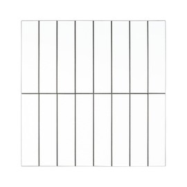 HOMEART Peel and Stick Backsplash Subway Tile, Stacked Bond Linear Kitchen Backsplash White Peel and Stick Wall Tiles for Bathroom Fireplace (6 Sheets)
