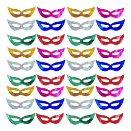 Antifaz de Cartón para Ojos Fiesta Batucada Pack 24 Piezas
