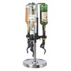Oggi OGGI Professional 3-Bottle Revolving Liquor Dispenser, Stainless Steel