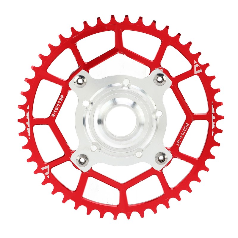 2pcs 104BCD Chainring Adapter Tooth Plate Aluminum Alloy 46T Mid