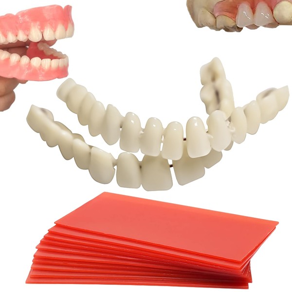 1 Pair of Clip in Veneers Teeth,Denture Repair Kit,False Teeth