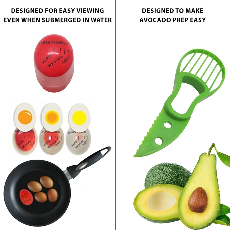 Gadgetime USA Avocado Slicer And Egg Timer Set - 3