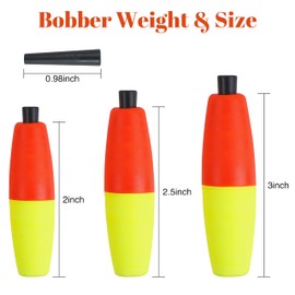 Peg Floats Foam Fishing Bobbers,40pcs Foam Cigar Floats for Catfih,Fishing Float for Crappie,Fishing Cork for Fig