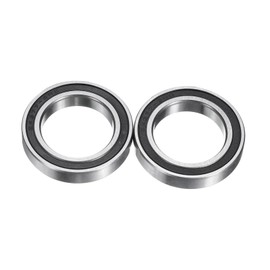 sourcing map 2pcs 24377-2RS Deep Groove Ball Bearings 24x37x7mm Chrome Steel Bearing Double Rubber Shielded Precision Bearings, P5 (ABEC 5)
