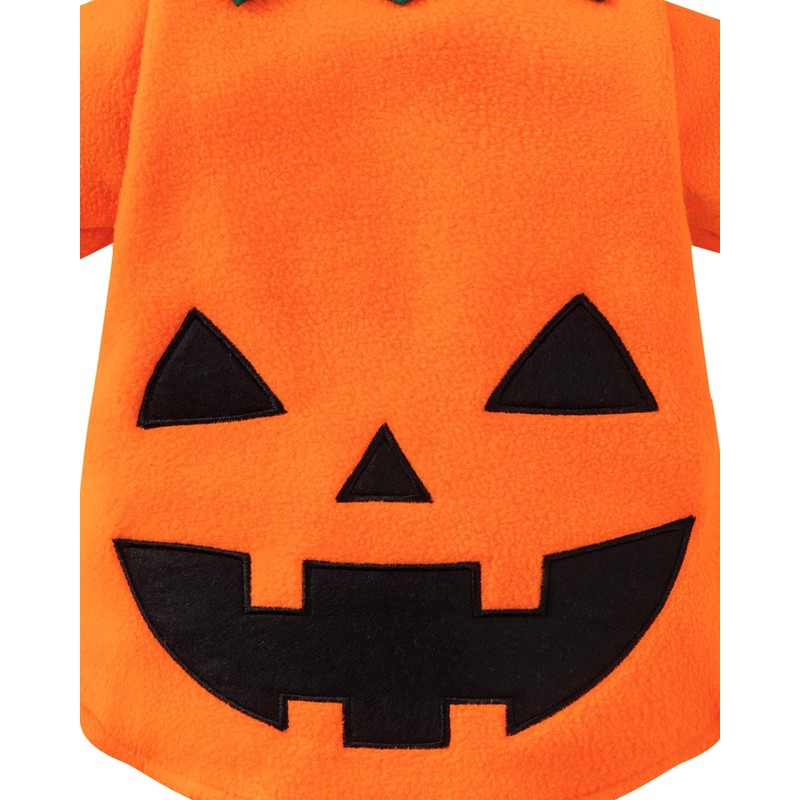 Disfraz de calabaza para perro con capucha de Halloween (L)