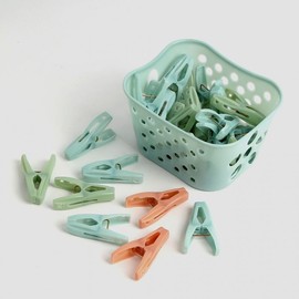 Basket Clothespin 30-piece Set (Mint) Clothespin 4ea