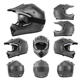 TCMT Dot Youth & Kids Motocross Offroad Street Helmet Motorcycle Youth Helmet Dirt Bike Motocross ATV Helmet with Goggles Gloves