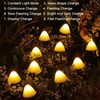 Mini Mushroom Solar Lights 8 Modes LED Waterproof String Pathway