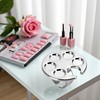 Silver Mini Manicure Palette Metal Paint Palette Finger Rings Nail