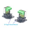FENGHAISHUN RJ11 D-Type Keystone Telephone Jack Modular Panel Crimping Data