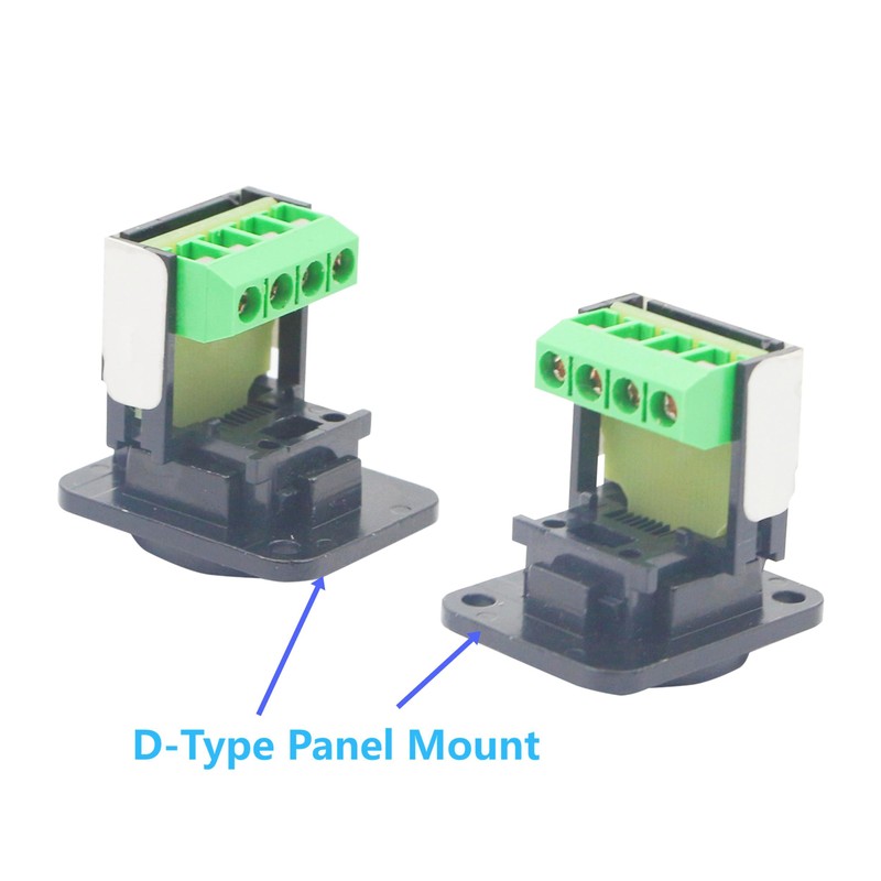 FENGHAISHUN RJ11 D-Type Keystone Telephone Jack Modular Panel Crimping Data