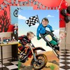 Motorcycle Photo Banner, 59 in x 39 in Dirt Bike