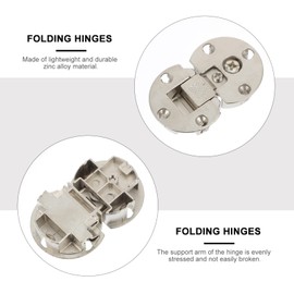Concealed Hinges 90 Degree Cabinet Door Cupboard Hinges Door Hinges Table Hinges Flap Lid Concealed Hinges Zinc Alloy (2 Pieces)
