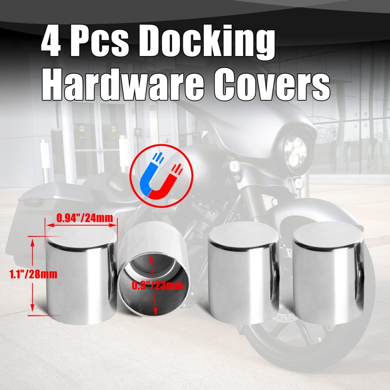 Goldfire Motorcycle Docking Hardware Covers Kit Detachable Magnet Docking Point
