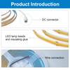 INDARUN 3000K COB Led Strip Light Warm White Dimmable, 16.4ft