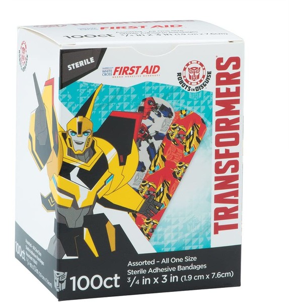 Transformers Bandages - First Aid Supplies - 100 per Pack