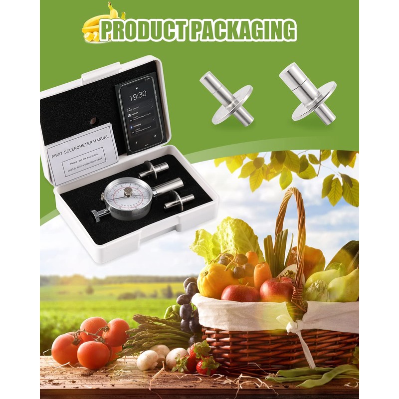 NEWTRY GY-3 Fruit Firmness Penetrometer Sclerometer Fruit Hardness Tester for