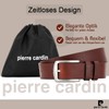 Pierre Cardin Men's Leather Belt, brown