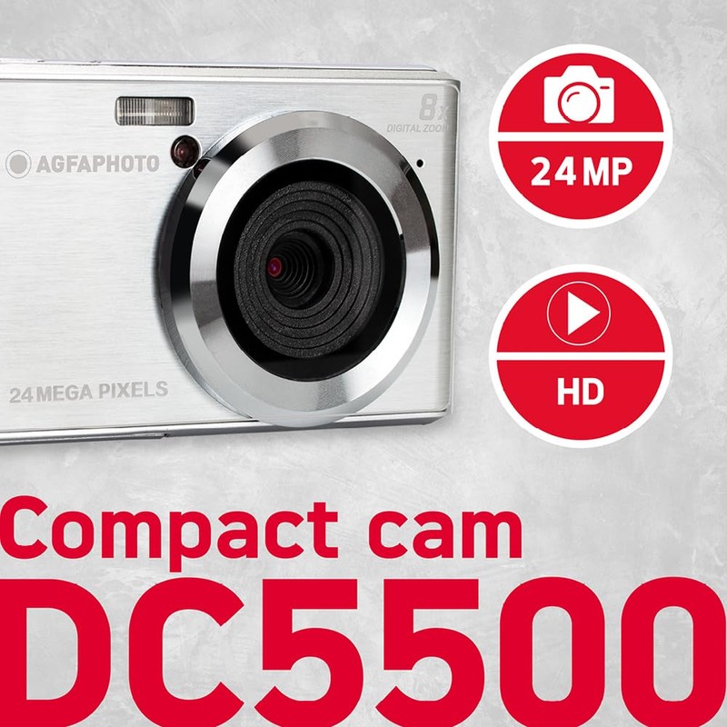 AgfaPhoto DC5500 Digital Camera Silver