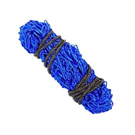 TopHomer Blue Sturdy Horse Hay Net with Small Holes Durable Hay Feeder Mesh Pocket for Barns, Horse Farms, Pastures(Medium)