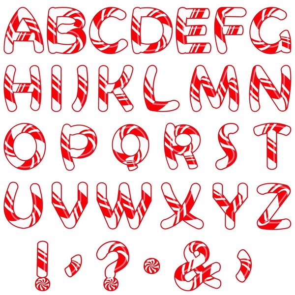 150 PCS Large 7" Font Christmas Bulletin Board Letters and