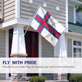 ANLEY Fly Breeze 3x5 Feet Faroe Islands Flag - Vivid Color and Fade proof - Canvas Header and Double Stitched - Faroese Flags Polyester with Brass Grommets 3 X 5 FT