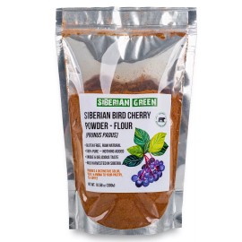 Siberian Bird Cherry Fine Powder Flour 300gr (10.58 oz) Wild Harvested Altai