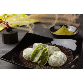 Seiki Japanese Mochi, Premium Traditional Rice Cakes, Wagashi Food Candy Sweets (Matcha)
