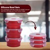 Vdomus Collapsible Food Storage Containers with Lids - Silicone Collapsible