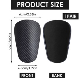 Football Shin Pads in Dark Grey - Extra Mini Shin Pad Holder for Teenagers and Adults - Protective Equipment for Men, Women, Children, Boys and Girls