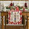 Artoid Mode Red Diamond Plaid Nutcracker Snowflake Christmas Table Runner,