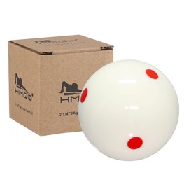 HMQQ 2 1/4" Pool cue Ball with six red dots and Professional AAAA Grade Billiards cue Ball, Set of 1