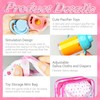 15Pcs Baby Doll Accessories Magic Bottle Set,Pretend Play Feeding Toy