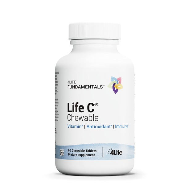 4Life Life C - Features 7 Active Forms of Natural Vitamin C for Immune Support, Increased Nutrient Absorption, and Antioxidant Benefits - Citrus Flavor - 60 Chewable Tablets
