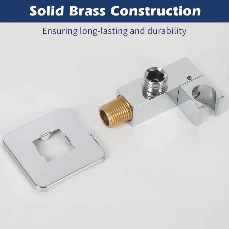 Wall Connection Elbow with Shower Holder, Hand Shower Holder with