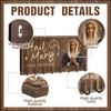 Colingmill Large Wooden Rosary Holder Wall Mounted with 8 Hangers