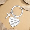 Waeceip Christian Keychain For Women Cross Keychain Bible Verse Religious