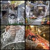 Halloween Decorations Big Spider 4.9 Ft Black Soft Hairy Scary