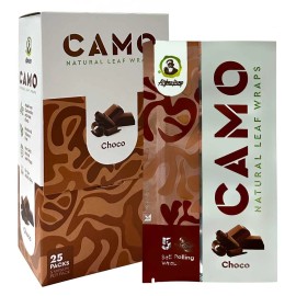 Afghan Natural Leaf Wraps - Camo - 125 (25 x 5 Wraps)  - Chocolate