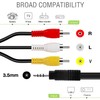Yeebline 3.5 mm to RCA Camcorder AV Cable, 2-Pack 5ft