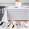 Aisszhao 137 * 180cm Wipe Clean PVC Tablecloth,Rectangular Large Easy
