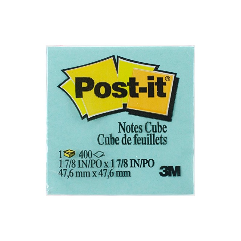 Post-It Sticky Notes Cube Pad 2"X2"-Pink Wave W/400 Sheets