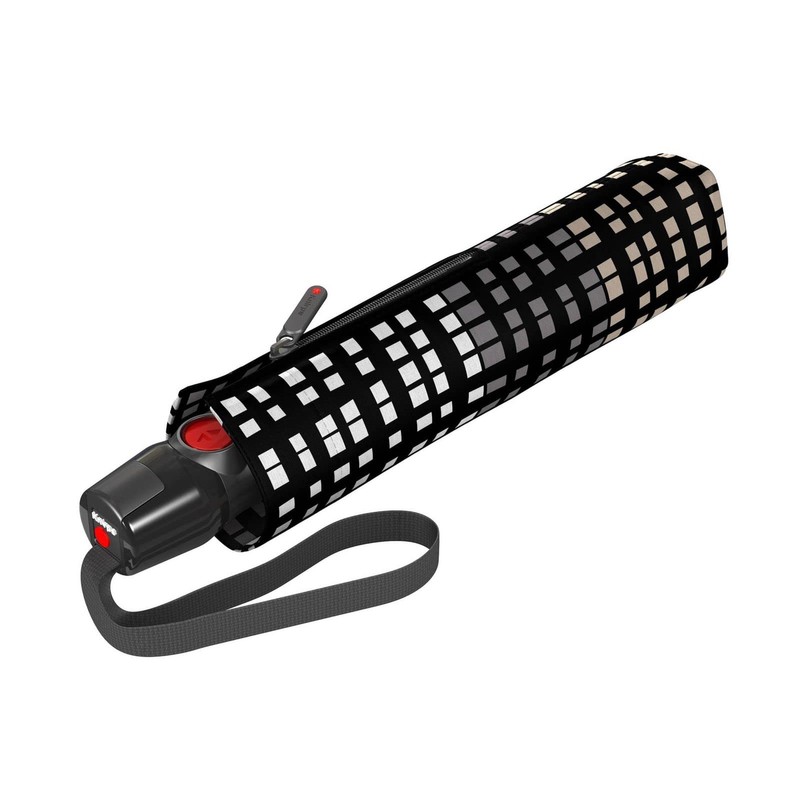 Knirps T.200 M Duomatic Ecorepel 2 Structure Stone Pocket Umbrella