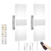 GOODATE Plug in Wall Sconces with Stepless Adjustable 3000K-6500K Colors